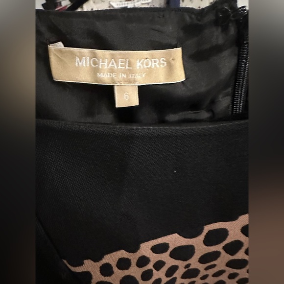 MICHAEL KORS COLLECTION ~Giraffe Jacquard Blocked Bell Dress /NWOT - Picture 4 of 4